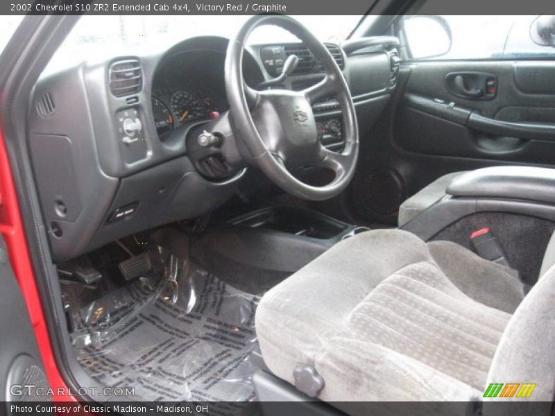 Victory Red / Graphite 2002 Chevrolet S10 ZR2 Extended Cab 4x4