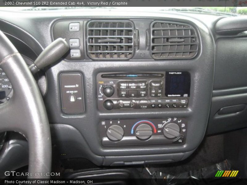 Victory Red / Graphite 2002 Chevrolet S10 ZR2 Extended Cab 4x4