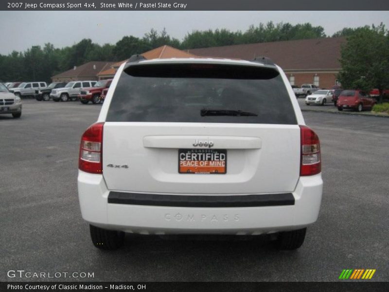Stone White / Pastel Slate Gray 2007 Jeep Compass Sport 4x4