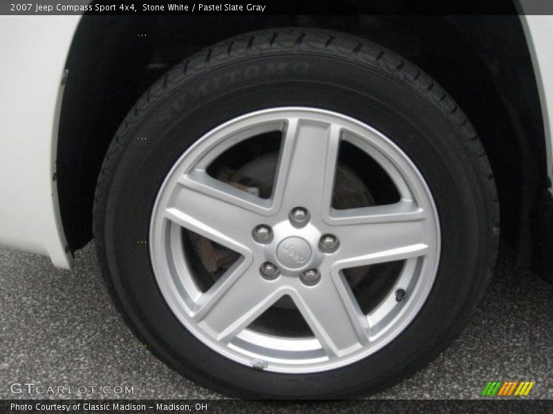 Stone White / Pastel Slate Gray 2007 Jeep Compass Sport 4x4