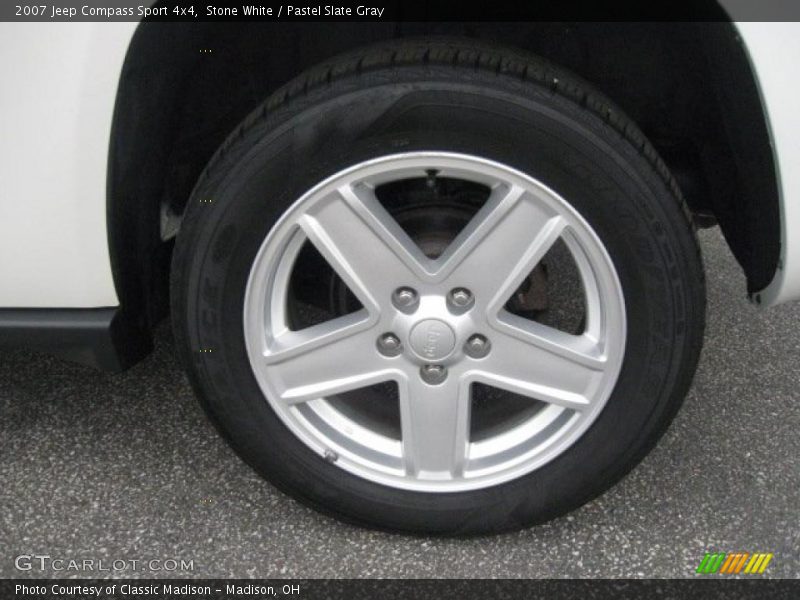 Stone White / Pastel Slate Gray 2007 Jeep Compass Sport 4x4