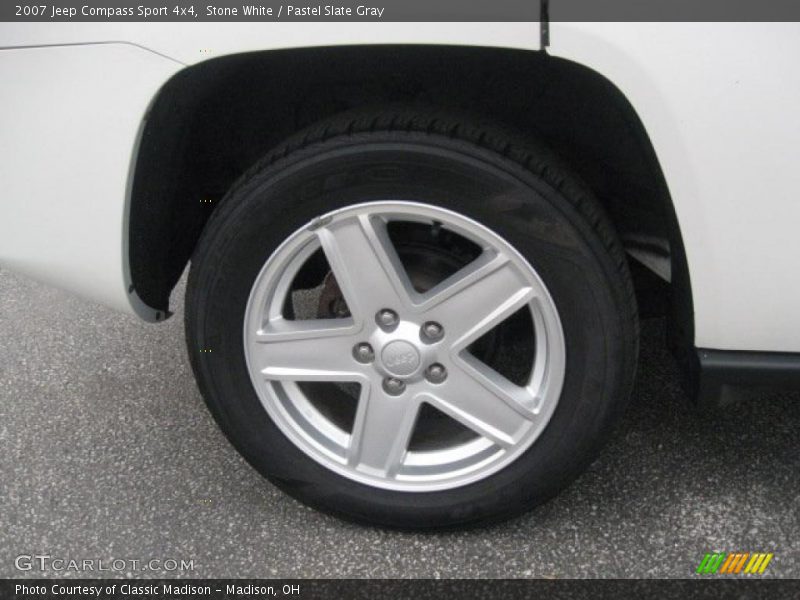Stone White / Pastel Slate Gray 2007 Jeep Compass Sport 4x4