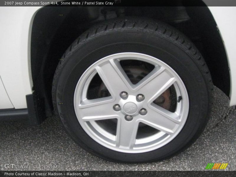 Stone White / Pastel Slate Gray 2007 Jeep Compass Sport 4x4