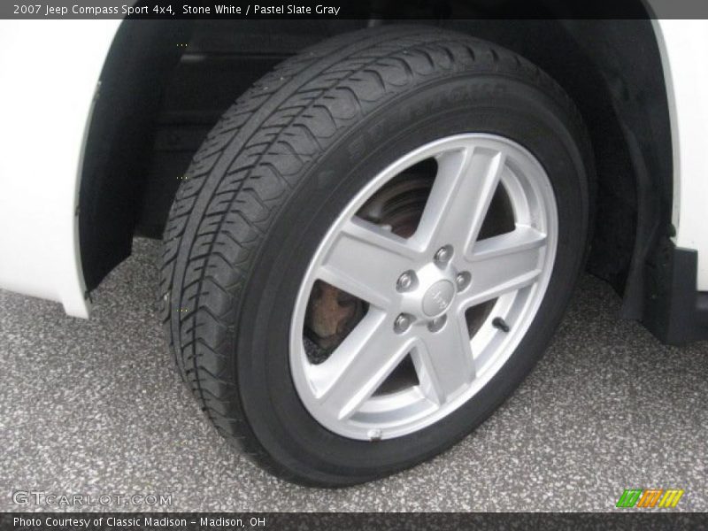 Stone White / Pastel Slate Gray 2007 Jeep Compass Sport 4x4