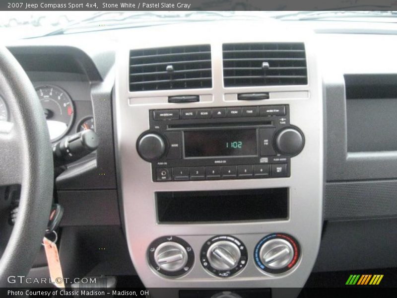 Stone White / Pastel Slate Gray 2007 Jeep Compass Sport 4x4