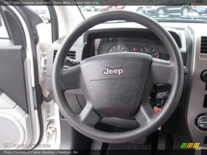 Stone White / Pastel Slate Gray 2007 Jeep Compass Sport 4x4