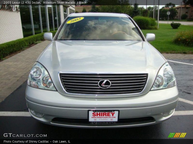 Millenium Silver Metallic / Black 2003 Lexus LS 430 Sedan