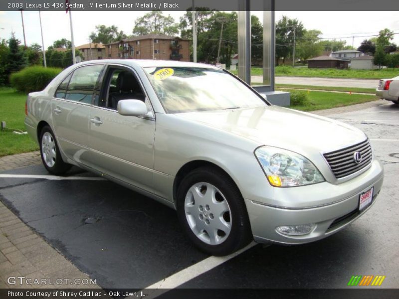 Millenium Silver Metallic / Black 2003 Lexus LS 430 Sedan