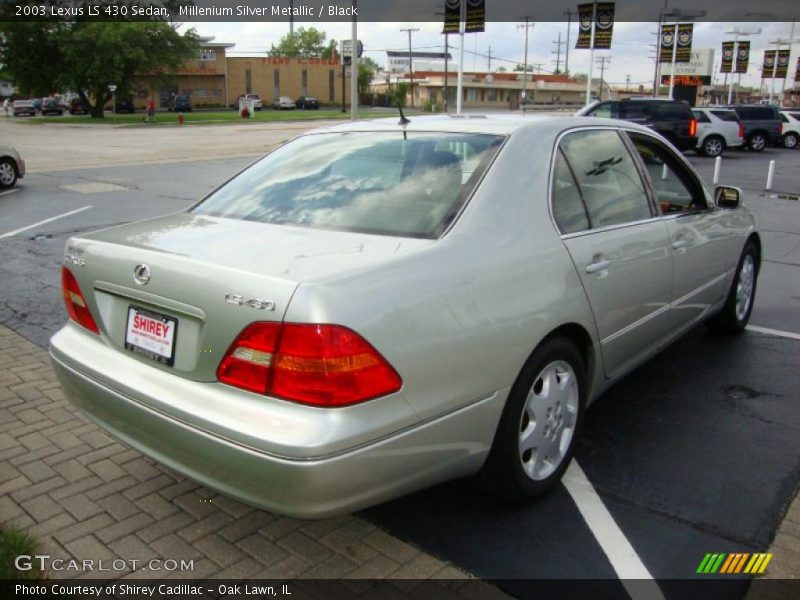 Millenium Silver Metallic / Black 2003 Lexus LS 430 Sedan