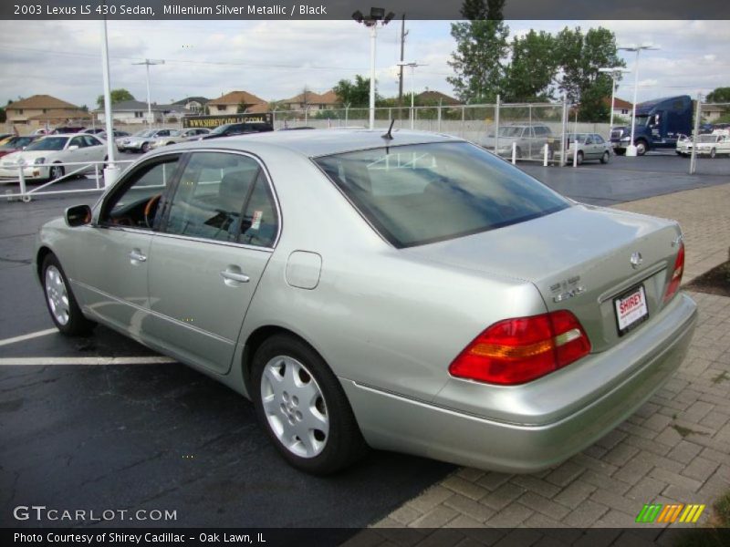 Millenium Silver Metallic / Black 2003 Lexus LS 430 Sedan