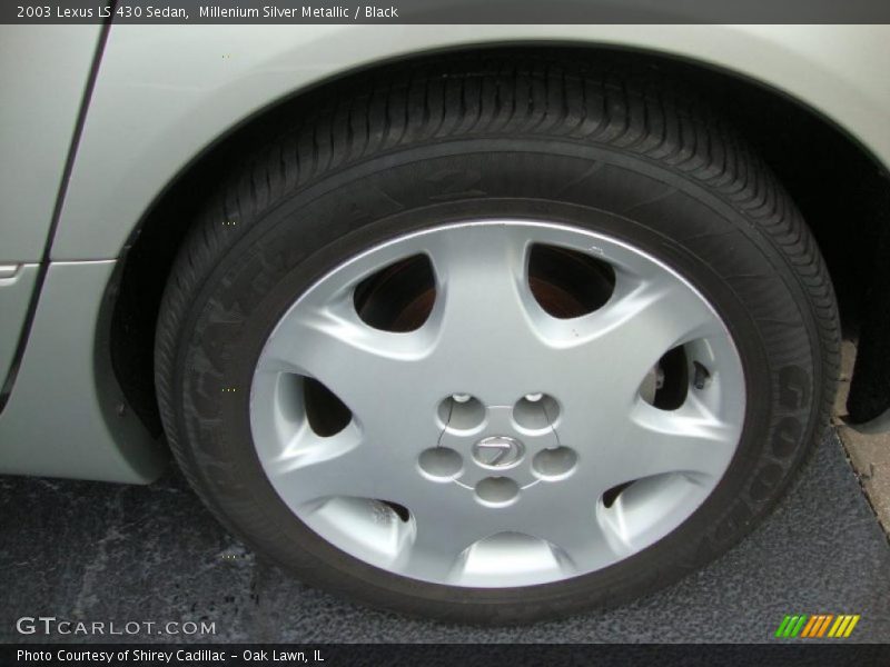 Millenium Silver Metallic / Black 2003 Lexus LS 430 Sedan