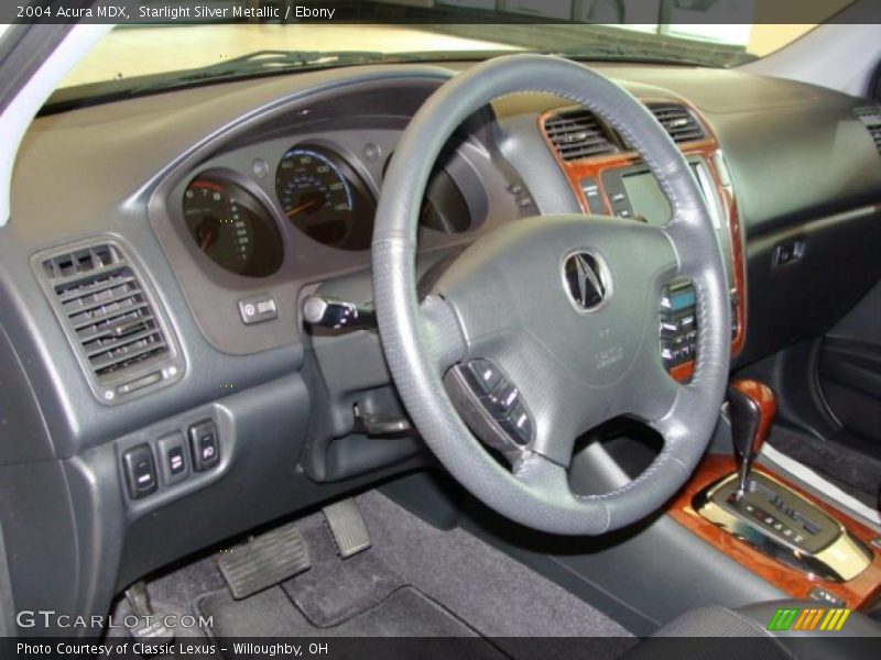 Starlight Silver Metallic / Ebony 2004 Acura MDX