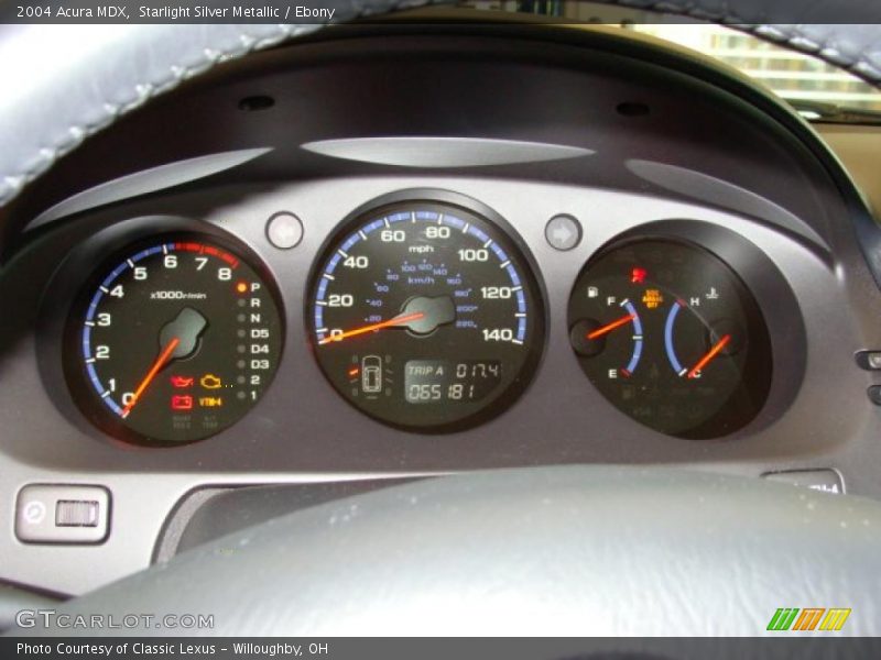 Starlight Silver Metallic / Ebony 2004 Acura MDX