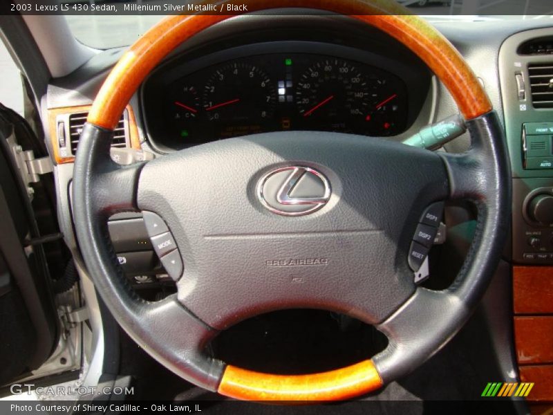 Millenium Silver Metallic / Black 2003 Lexus LS 430 Sedan