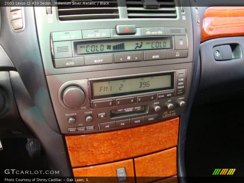 Millenium Silver Metallic / Black 2003 Lexus LS 430 Sedan