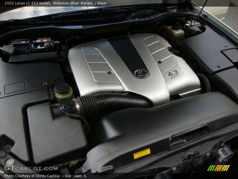 Millenium Silver Metallic / Black 2003 Lexus LS 430 Sedan