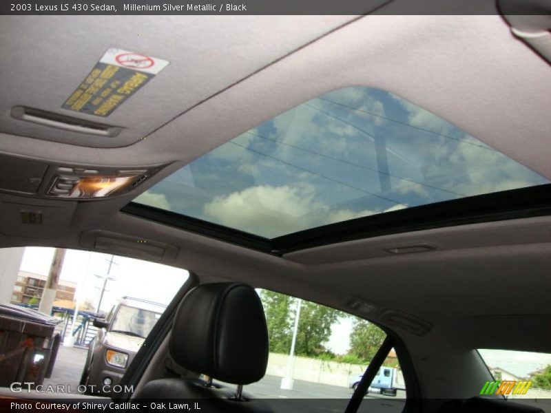 Millenium Silver Metallic / Black 2003 Lexus LS 430 Sedan
