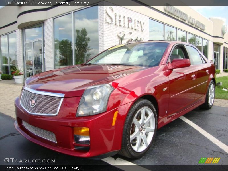 Infrared / Light Gray 2007 Cadillac CTS -V Sedan