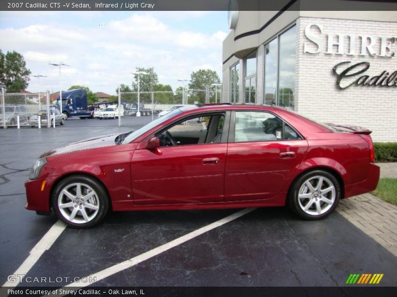 Infrared / Light Gray 2007 Cadillac CTS -V Sedan