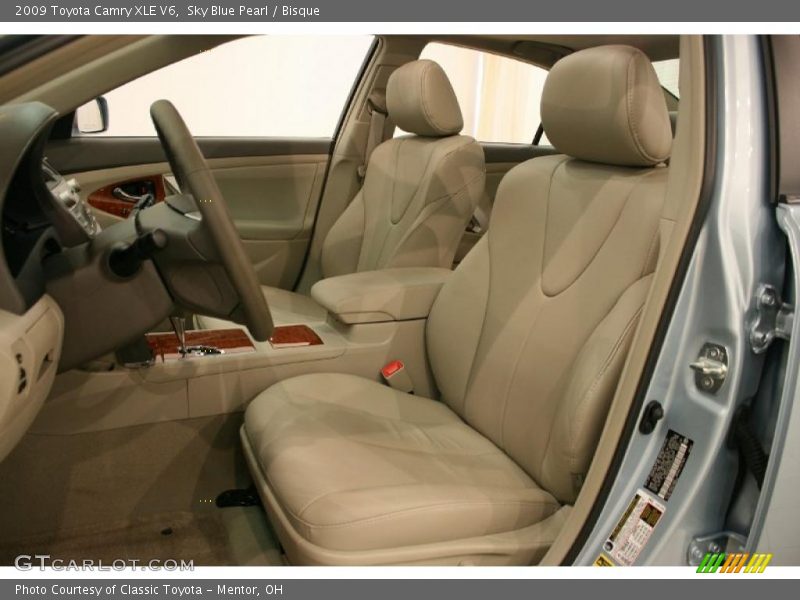 Sky Blue Pearl / Bisque 2009 Toyota Camry XLE V6