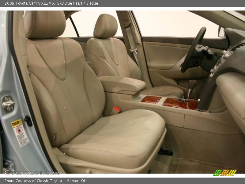 Sky Blue Pearl / Bisque 2009 Toyota Camry XLE V6