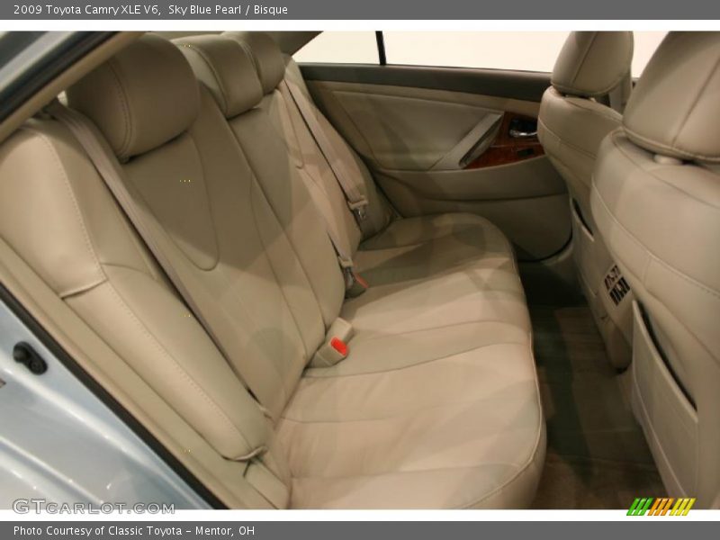 Sky Blue Pearl / Bisque 2009 Toyota Camry XLE V6