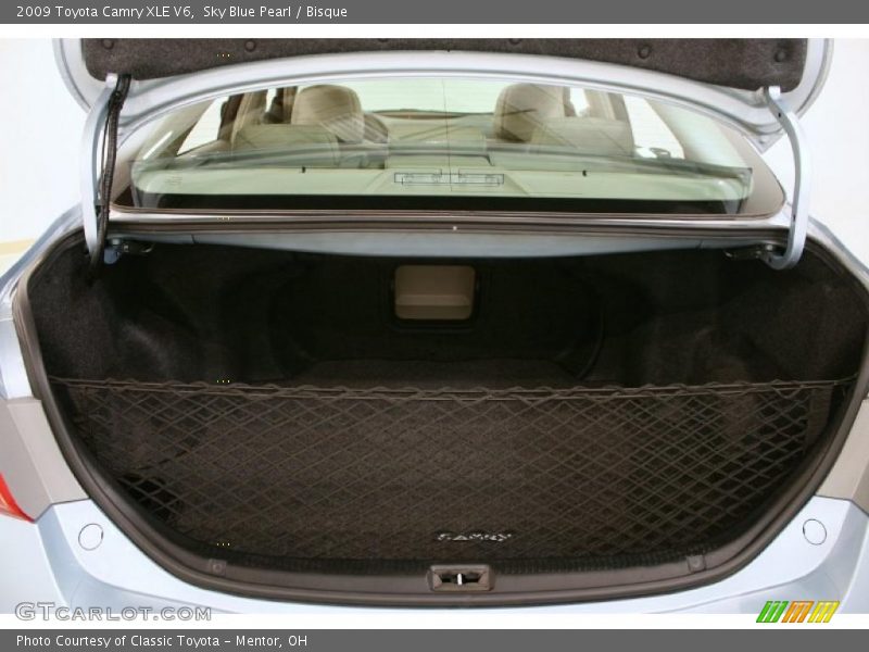 Sky Blue Pearl / Bisque 2009 Toyota Camry XLE V6