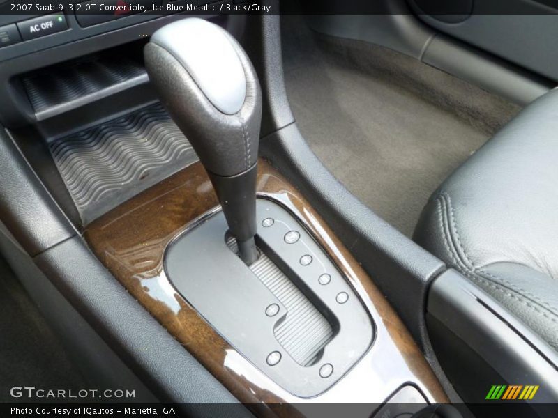 Ice Blue Metallic / Black/Gray 2007 Saab 9-3 2.0T Convertible