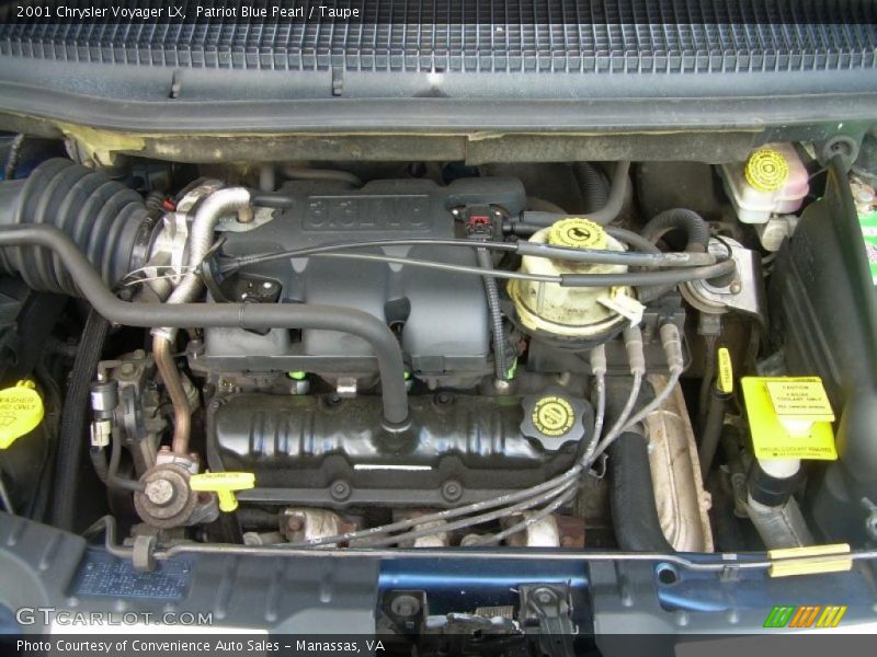 Patriot Blue Pearl / Taupe 2001 Chrysler Voyager LX