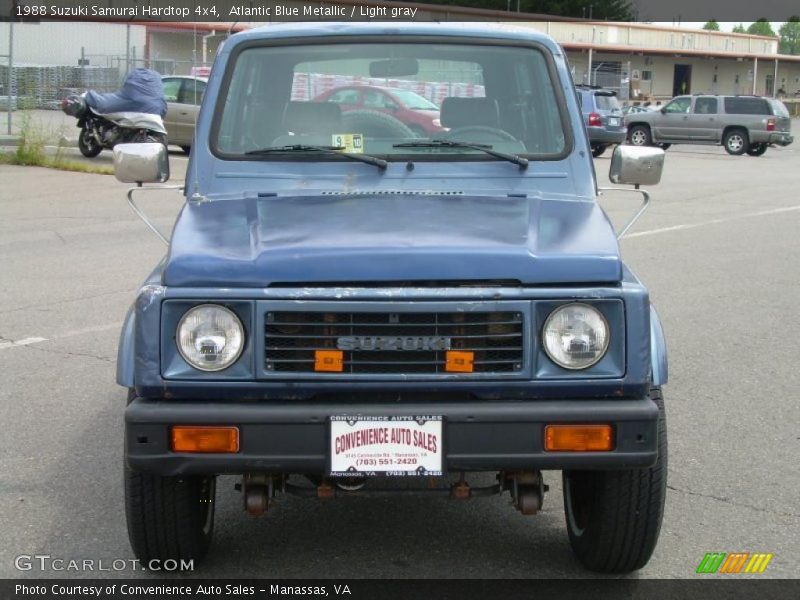 Atlantic Blue Metallic / Light gray 1988 Suzuki Samurai Hardtop 4x4