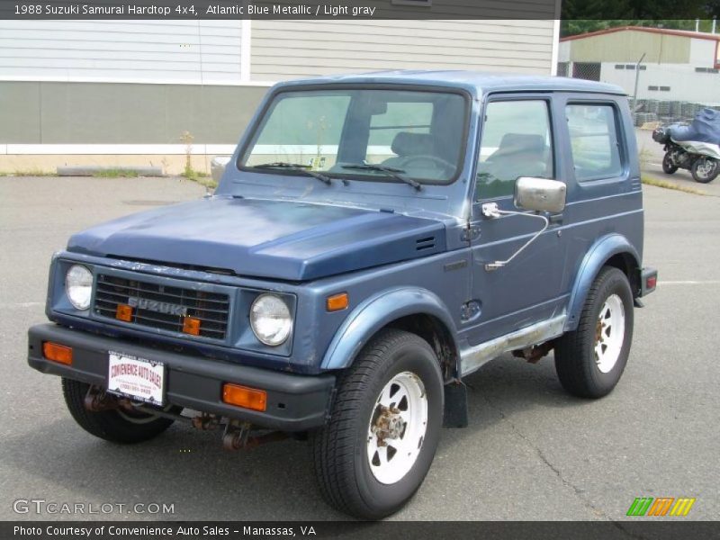 Atlantic Blue Metallic / Light gray 1988 Suzuki Samurai Hardtop 4x4