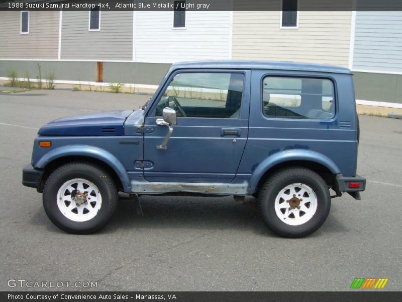 Atlantic Blue Metallic / Light gray 1988 Suzuki Samurai Hardtop 4x4