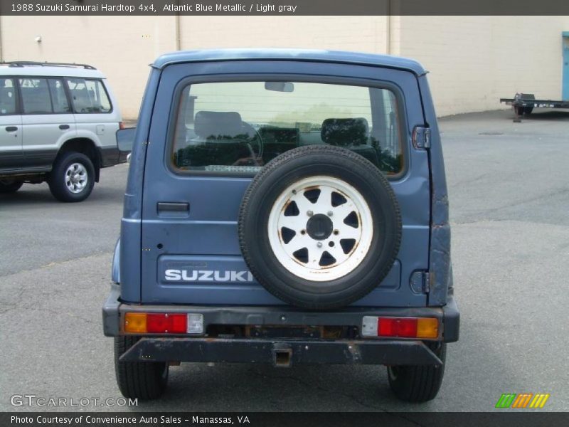 Atlantic Blue Metallic / Light gray 1988 Suzuki Samurai Hardtop 4x4