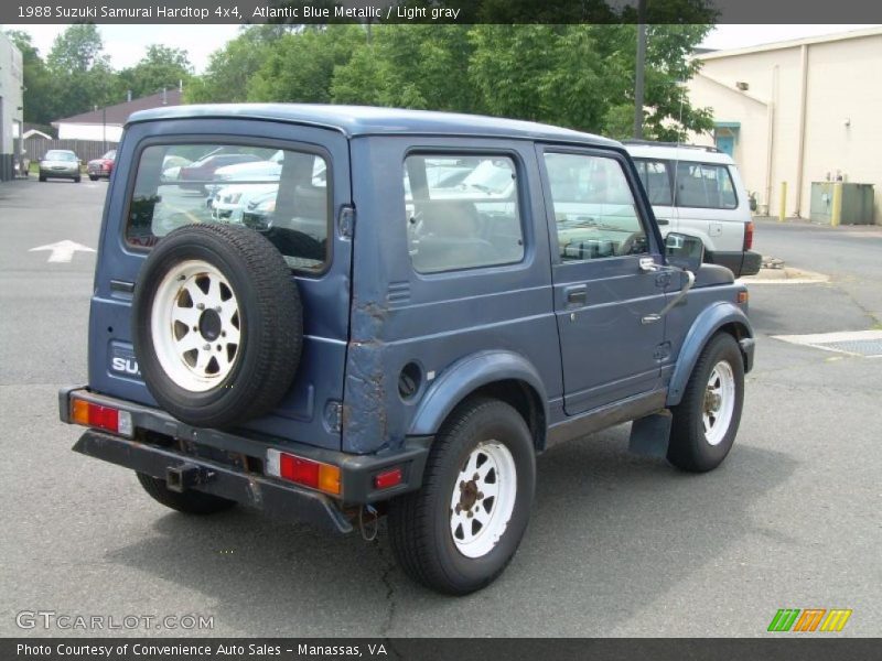 Atlantic Blue Metallic / Light gray 1988 Suzuki Samurai Hardtop 4x4