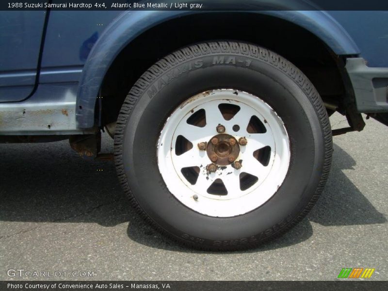 Atlantic Blue Metallic / Light gray 1988 Suzuki Samurai Hardtop 4x4