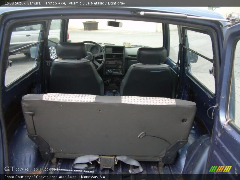 Atlantic Blue Metallic / Light gray 1988 Suzuki Samurai Hardtop 4x4