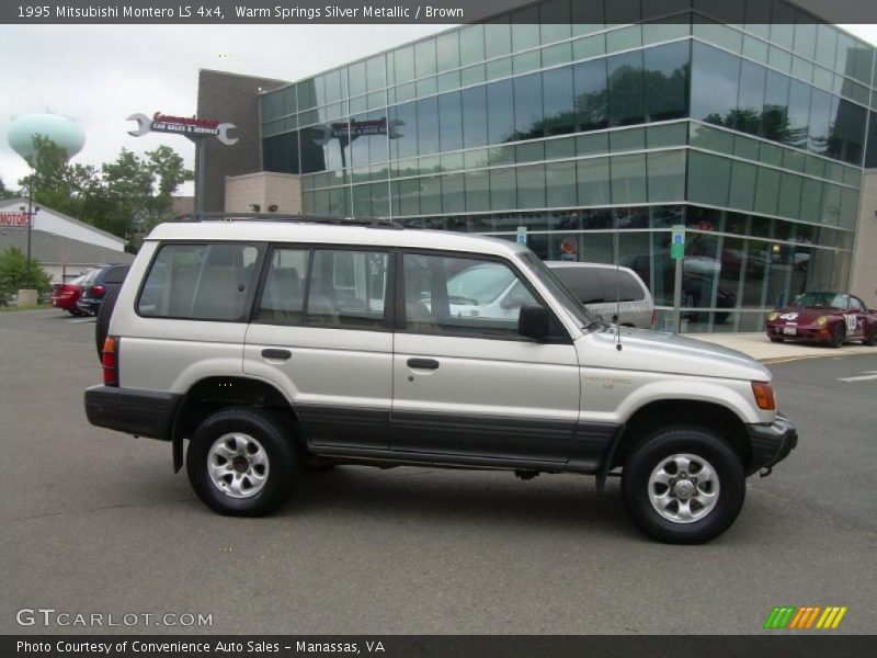 Warm Springs Silver Metallic / Brown 1995 Mitsubishi Montero LS 4x4