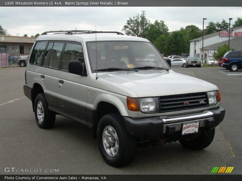 Warm Springs Silver Metallic / Brown 1995 Mitsubishi Montero LS 4x4