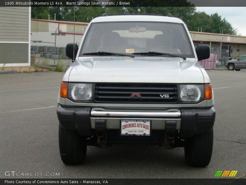 Warm Springs Silver Metallic / Brown 1995 Mitsubishi Montero LS 4x4
