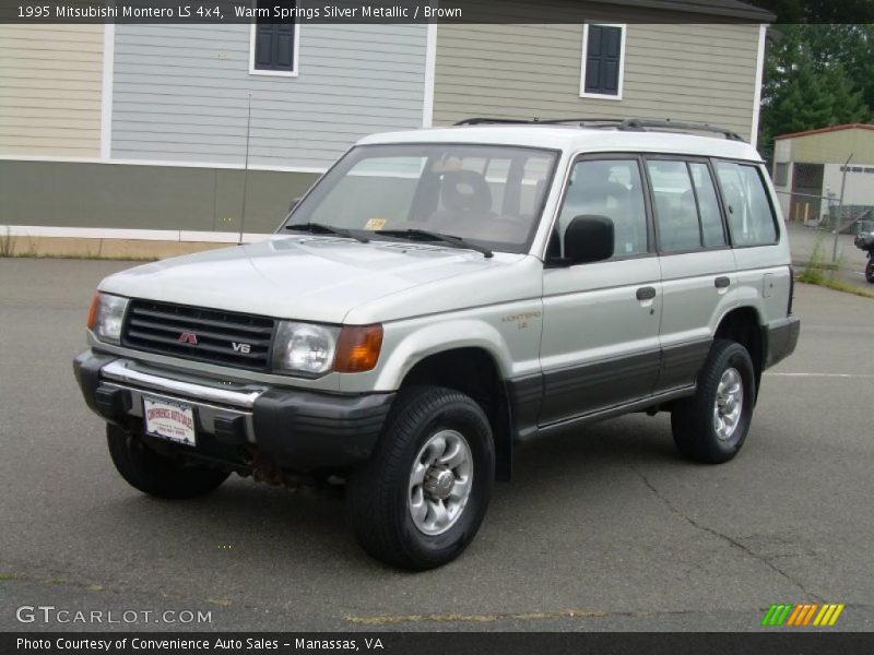 Warm Springs Silver Metallic / Brown 1995 Mitsubishi Montero LS 4x4