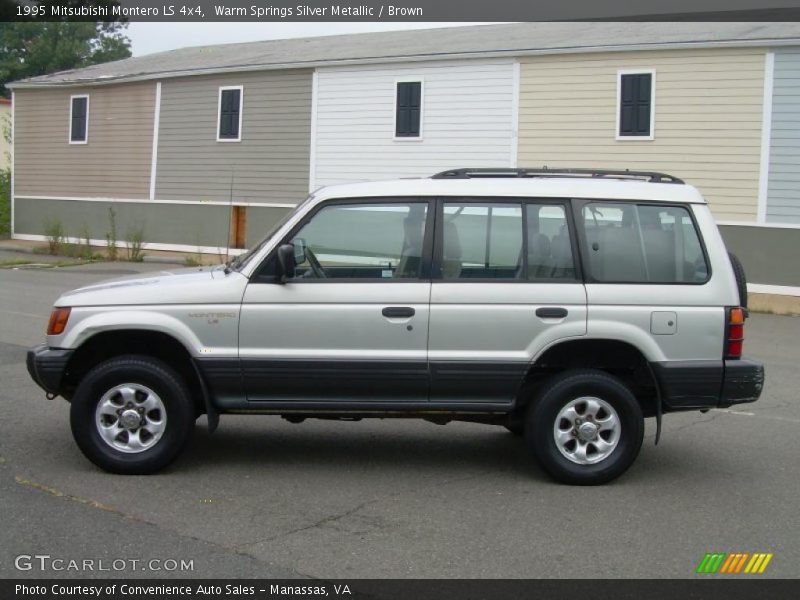 Warm Springs Silver Metallic / Brown 1995 Mitsubishi Montero LS 4x4
