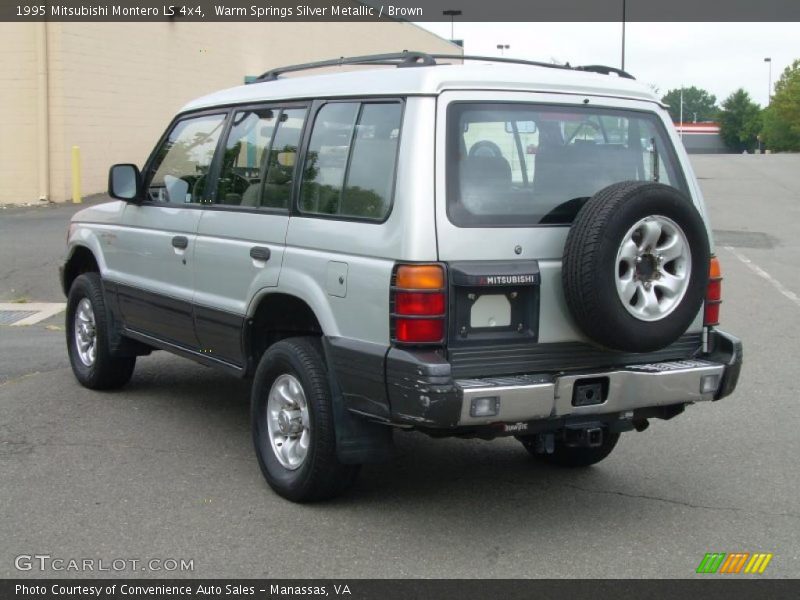 Warm Springs Silver Metallic / Brown 1995 Mitsubishi Montero LS 4x4