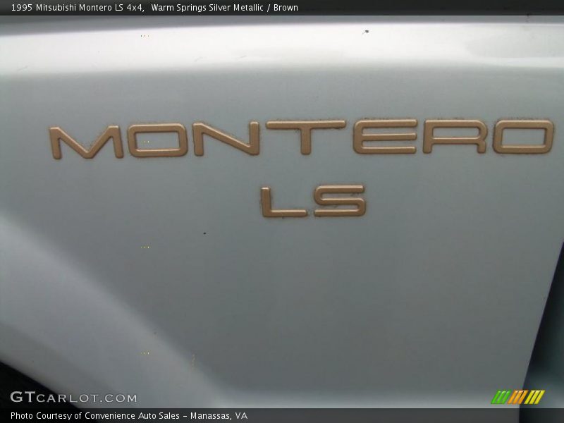 Warm Springs Silver Metallic / Brown 1995 Mitsubishi Montero LS 4x4
