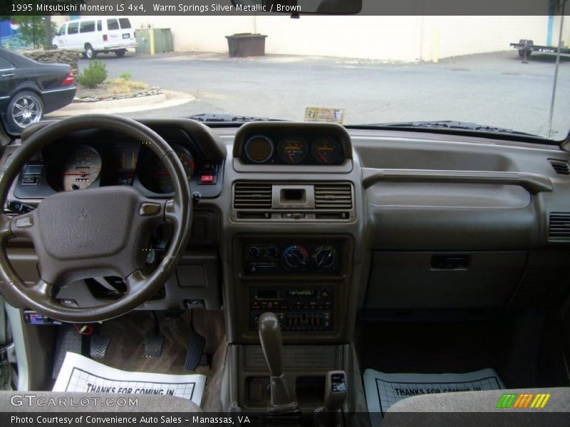 Warm Springs Silver Metallic / Brown 1995 Mitsubishi Montero LS 4x4