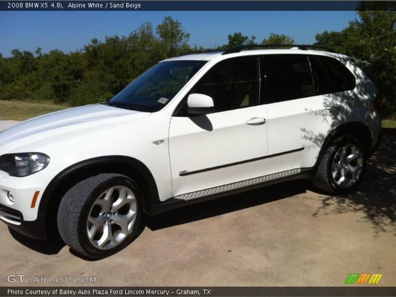 Alpine White / Sand Beige 2008 BMW X5 4.8i