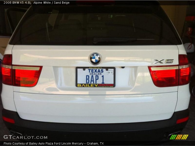 Alpine White / Sand Beige 2008 BMW X5 4.8i