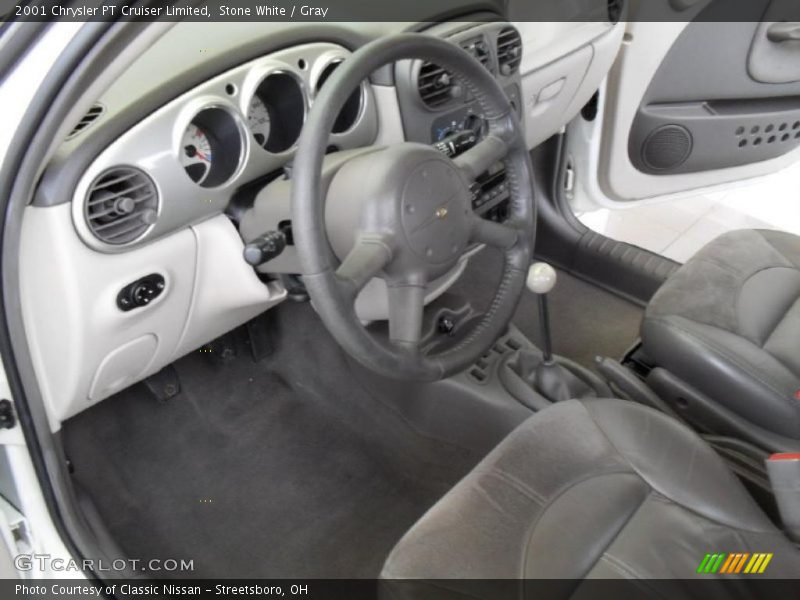 Stone White / Gray 2001 Chrysler PT Cruiser Limited