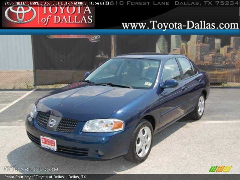 Blue Dusk Metallic / Taupe Beige 2006 Nissan Sentra 1.8 S