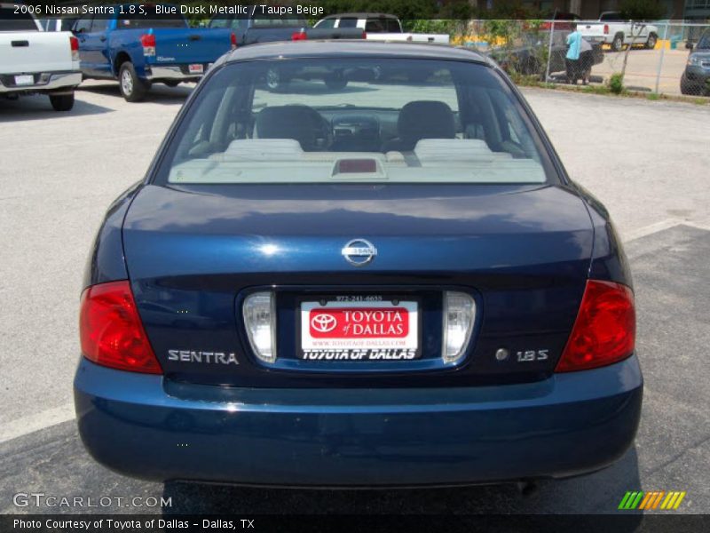 Blue Dusk Metallic / Taupe Beige 2006 Nissan Sentra 1.8 S