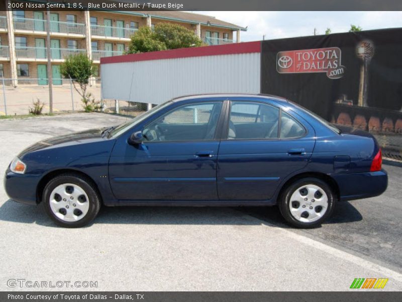 Blue Dusk Metallic / Taupe Beige 2006 Nissan Sentra 1.8 S